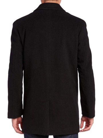 Men's Cashmere Blend Single Breasted Classic Coat With Shirt Collar