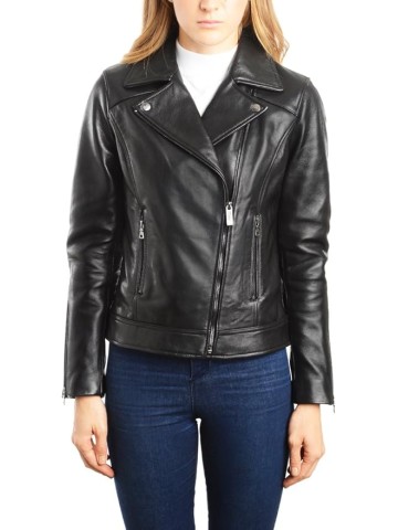EST. 1950 Women's Jacket Genuine Lambskin Leather Biker Fashion Coat