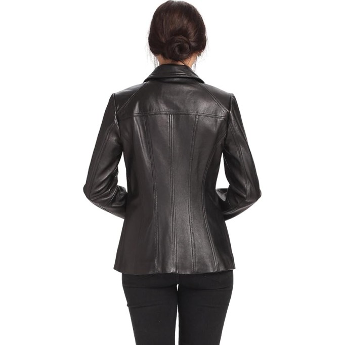 Women Ellen Lambskin Leather Jacket (Also available in Plus Size & Petite)