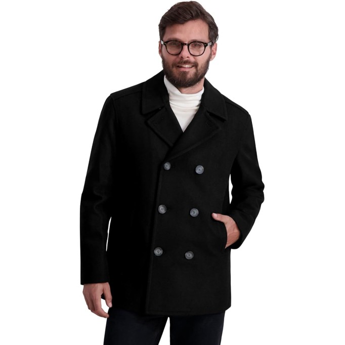 Men's Classic Double Breasted Peacoat