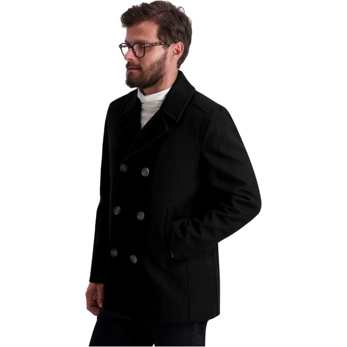 Men's Classic Double Breasted Peacoat