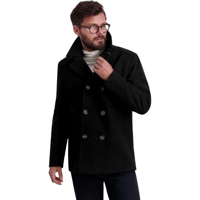 Men's Classic Double Breasted Peacoat
