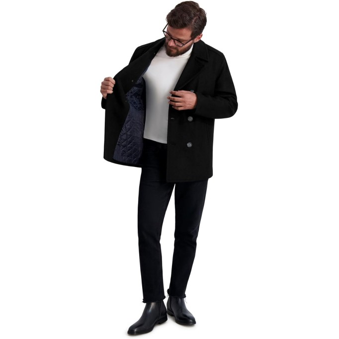 Men's Classic Double Breasted Peacoat