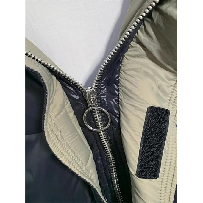Men Winter Hooded Down Jacket Loose Fit Thick Warm Overcoat Casual Streetwear Oversized Windproof Coat Outwear