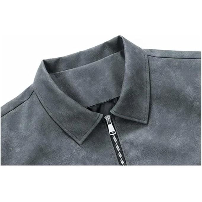 Men Plus Size Coats Lapel Baseball Oversize Outwear Motorcycle Casual Thin Softshell Jacket