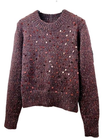 Women's Casual Loose Retro Knitted Sweater Simple and Comfortable Knitted Sweater
