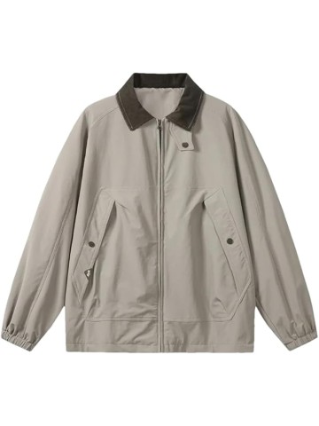 Men Oversize Outdoor Work Jacket Japan Zipper Streetwear Loose Casual Cargo Jacket Spring Coat