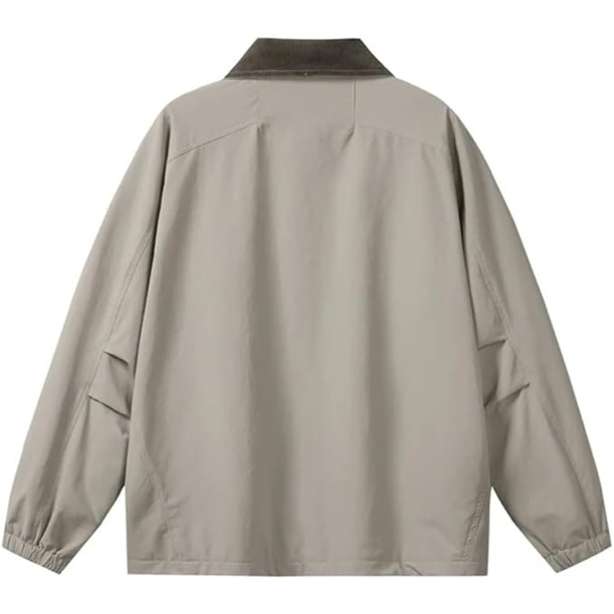 Men Oversize Outdoor Work Jacket Japan Zipper Streetwear Loose Casual Cargo Jacket Spring Coat