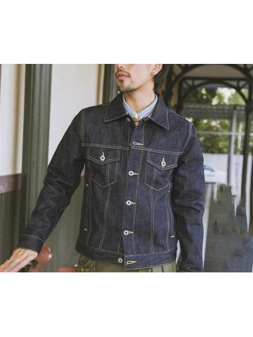 Men’S Casual Classic Denim Jacket Ripped Slim Jean Jacket Coat