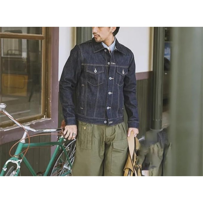 Men’S Casual Classic Denim Jacket Ripped Slim Jean Jacket Coat