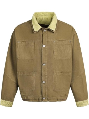 Mens Multi-Pocket Spliced Jacket Autumn Retro Casual Single Breasted Lapel Loose Outerwear Coat