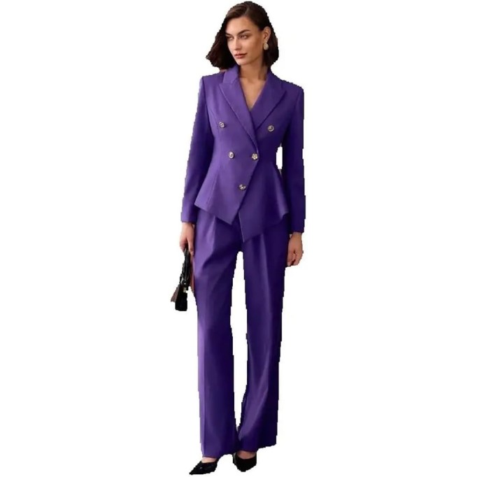 Women Suits Double Breasted Peak Lapel Slim Fit Customized 2 Piece Jacket Pants Sets