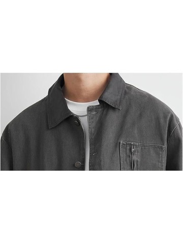 Men's Retro Jacket Outerwear Loose Casual Denim Coat For Spring Autumn Outdoor Jacket