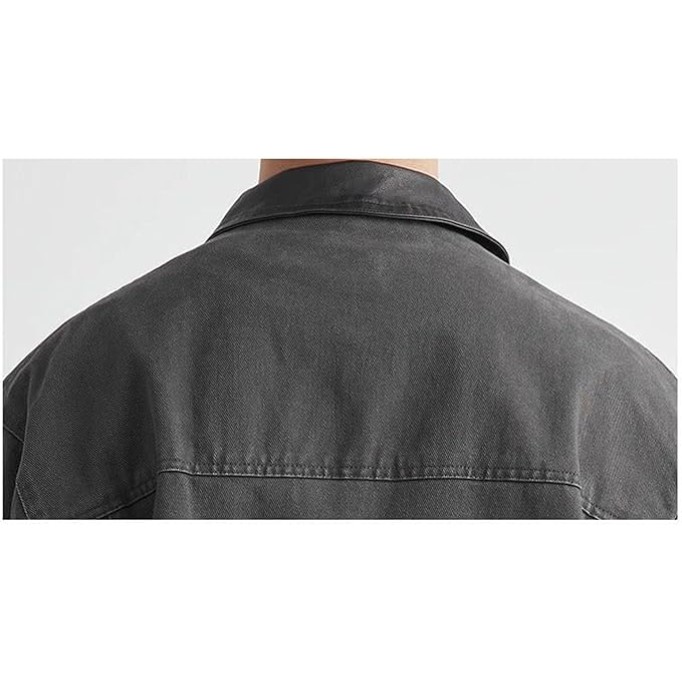 Men's Retro Jacket Outerwear Loose Casual Denim Coat For Spring Autumn Outdoor Jacket