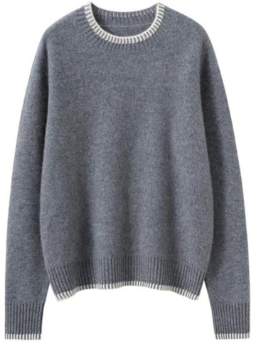 Women's Autumn Winter O-Neck Pullover Sweater Warm Loose Knit Sweater Tops