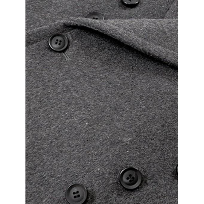Men's Long Oversized Woollen Coat Casual Loose Fit Double Breasted Soft Warm Jacket Elegant Designer Clothes Outerwear