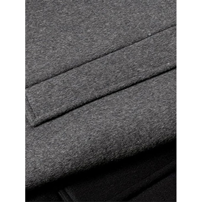 Men's Long Oversized Woollen Coat Casual Loose Fit Double Breasted Soft Warm Jacket Elegant Designer Clothes Outerwear