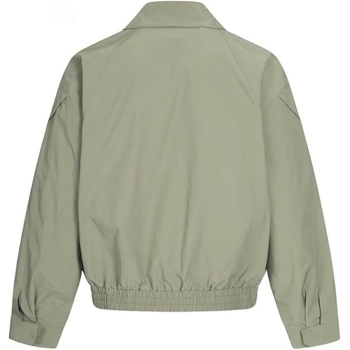 Mens Solid Color Spliced Casual Jacket Retro Safari Style Stand Collar Long Sleeve Trenchcoats