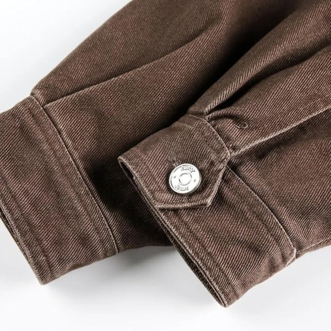 Men's Casual Canvas Bomber Jacket, Multi-Pocket, Retro Fall Winter Style
