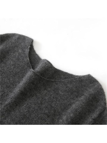 Women's Cashmere Knit Crew-Neck Loose and Casual Sweater