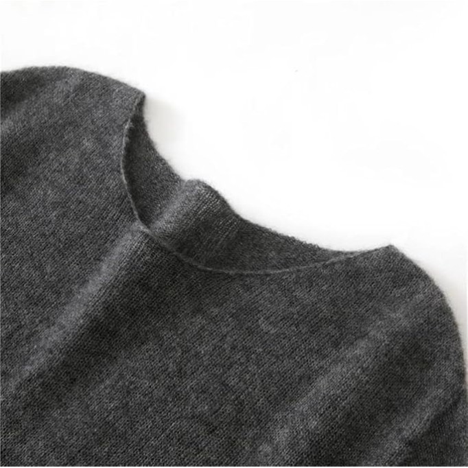 Women's Cashmere Knit Crew-Neck Loose and Casual Sweater