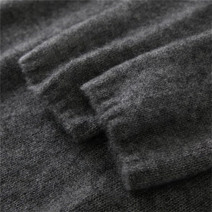 Women's Cashmere Knit Crew-Neck Loose and Casual Sweater
