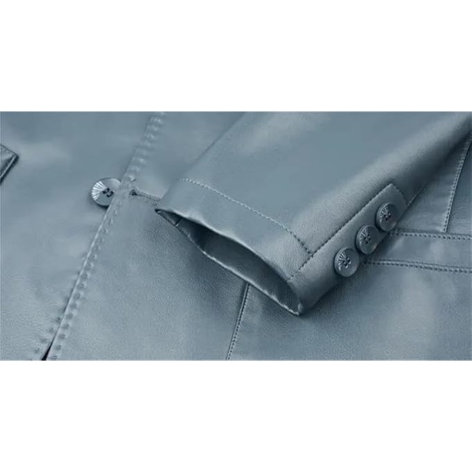 Men's Spring Winter Luxury Leather Suit Jacket Casual Business Coat​